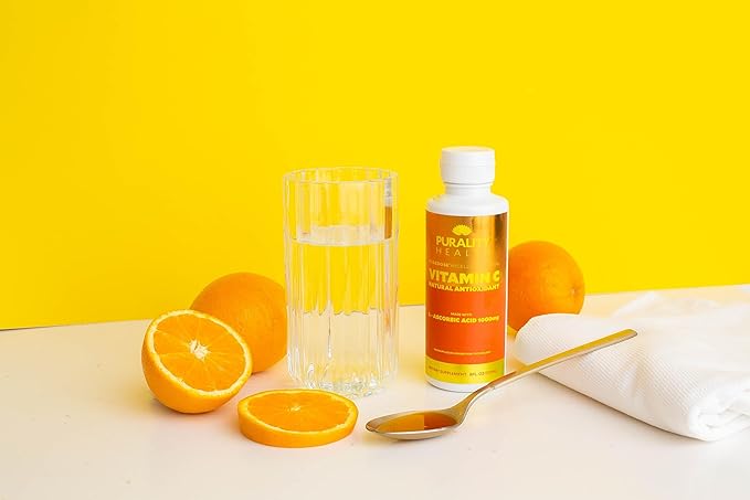 Vitamin C Liquid Supplement 1000mg per Serving, Micelle Liposomal Enhanced Absorption, Non-GMO, Gluten Free, Vegan, 15 Day Supply