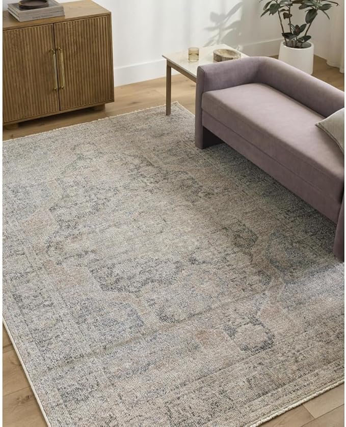 Livabliss x Galey Alix Maria Elena IV Vintage Medallion Area Rug, 9'2" x 12' (9' x 12'), Dark Brown
