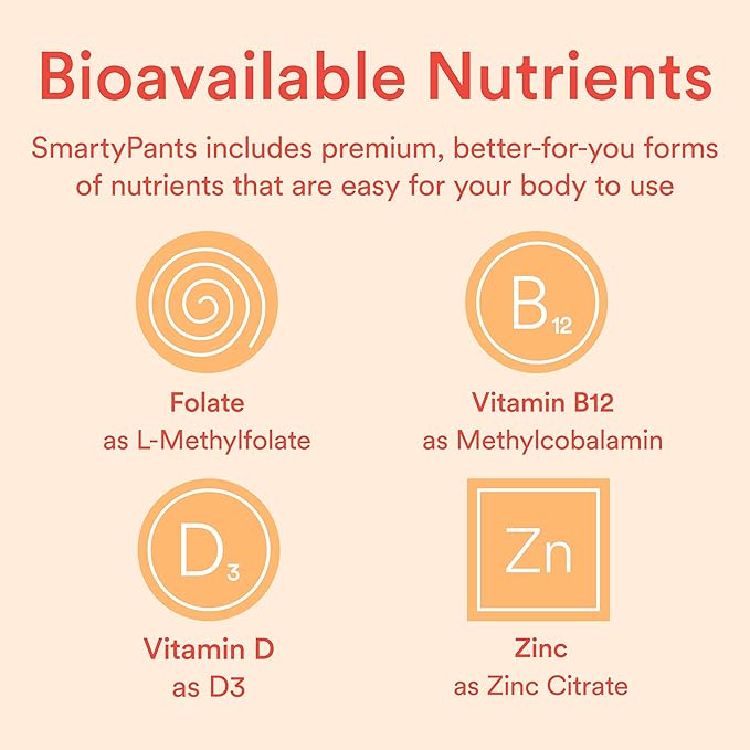 SmartyPants Kids Multivitamin Gummies, Sugar Free: Omega 3 (ALA), Vitamin D3, C, Vitamin B12, B6, A, K & Zinc for Immune Support, Biotin, Erythritol Free, Strawberry Banana, 44 Count (22 Day Supply)