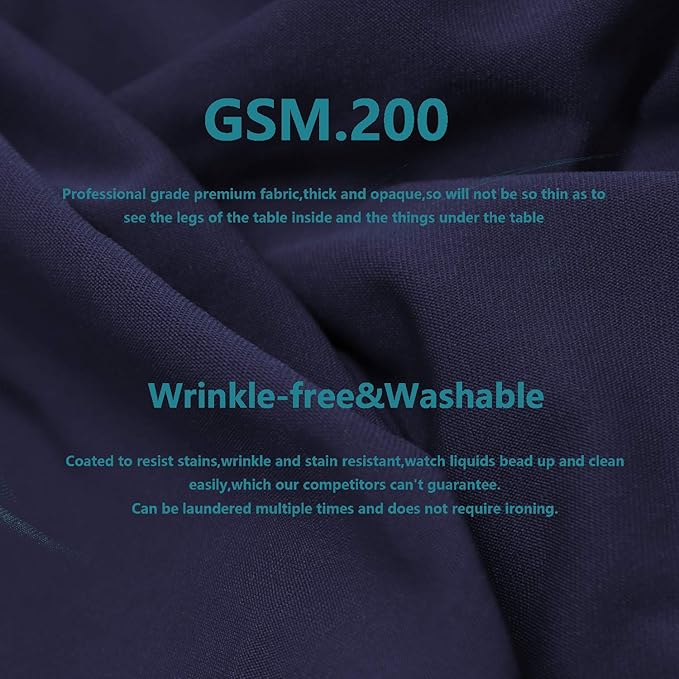 RELIANCER 1 Pack Cocktail Table Covers,36"x43" Fitted Spandex Tablecloth,Stretch Round Highboy Tables Cover,Elastic High Top Table Cloths for Outdoor Party,Wedding,Bar,Birthday,Banquet,Trade Show