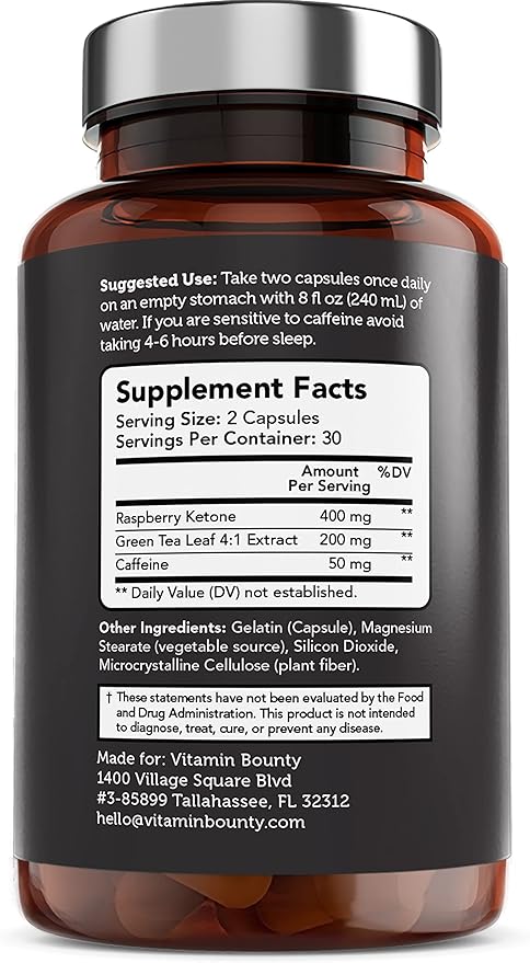 Vitamin Bounty Burn On Thermogenic Keto Fat Burner for Men & Women - Weight Loss Supplement with Raspberry Ketones - Metabolism Booster, Energy Pills, Appetite Suppressant - 60 Capsules