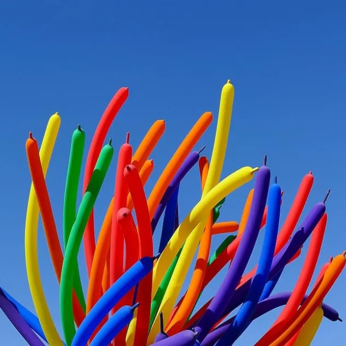 260 Long Balloons 160 Pcs Latex Twisting Animals Balloons 8 Assorted Colors 20 Per Color for Long Skinny Twisting Birthday Party Wedding Decorations Arch Garland Clown Balloon Supplies DIY Events