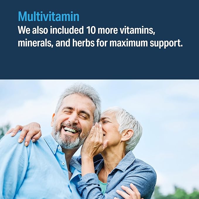 – Advanced Hearing Formula Supplement, Ear Health Vitamins, Support Auditory Nerve Function, Multivitamin with Vitamins A, C, E, Folic, Calcium, Magnesium, Zinc (60 Tablets)