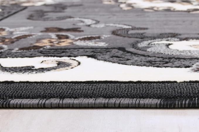 AllStar Rugs High Qual5ity Traditional French Aubusson Rug (Grey, 5x7)