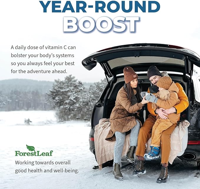 ForestLeaf Liposomal Vitamin C 1000mg Capsules | High Dose Vitamin C Liposomal Supplement w Coconut Oil Fatty Acids | Fast Absorption | Immune Support, Antioxidant, Collagen Production | 120 Vegan Cap