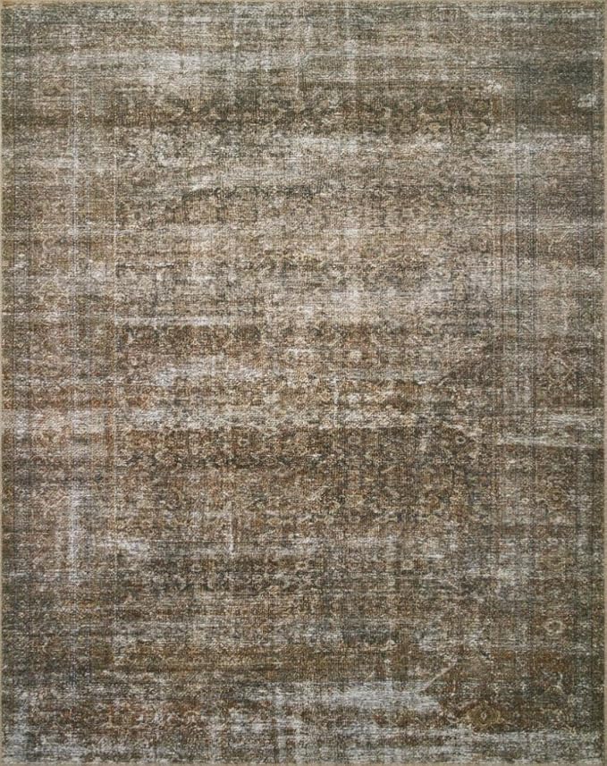 Loloi Amber Lewis Billie Collection, Tobacco & Rust 2'-0" x 5'-0" Area Rug – Antique & Distressed Accent Rugs for Living Room, Bedroom, Entryway & Hallway, No Shed High Traffic Area Home Decor Rug