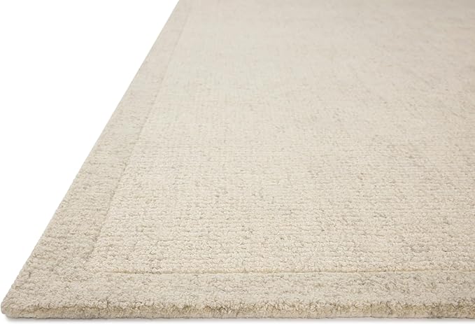 Loloi Magnolia Home by Joanna Gaines Henley Collection HNY-01 Ivory/Smoke 3'-6" x 5'-6" Accent Rug