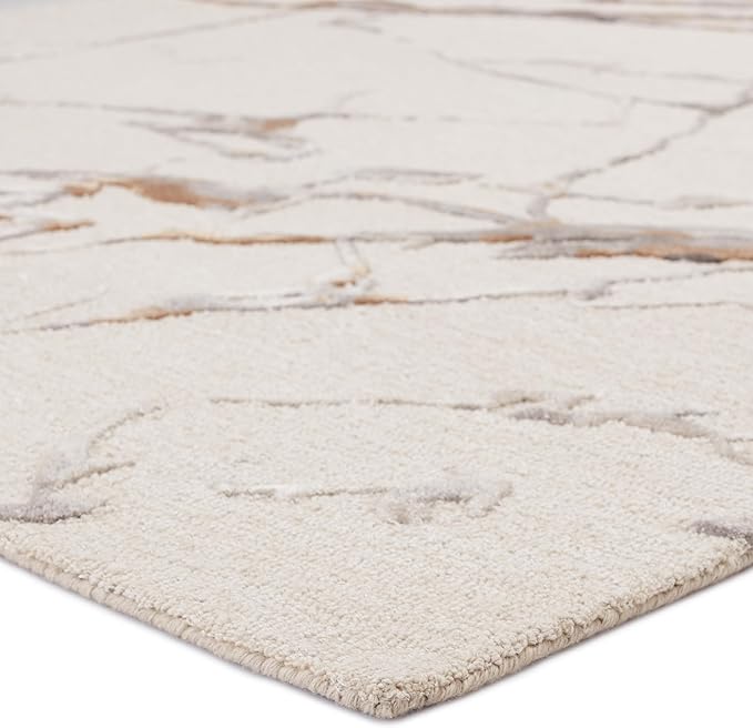 Jaipur Living Shattered Handmade Abstract Light Gray/Gold Area Rug (6'X9')