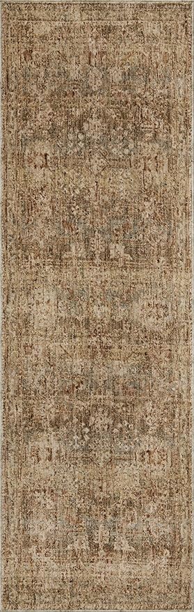 Loloi Magnolia Home by Joanna Gaines Junie Collection JUE-03 Spice/Multi 9'-6" x 9'-6", .38" Pile Height, Round Area Rug