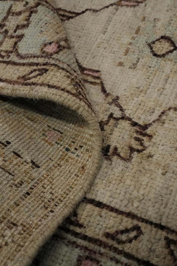 Rug Source Transitional Collection, Beige Accent Rug/Foyer Rug, Oushak Turkish Rugs (3X5)