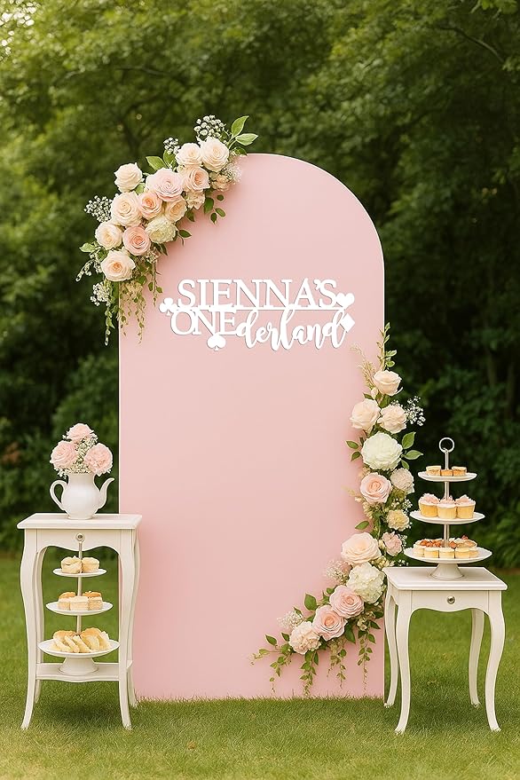 Customized First Birthday ONEderland Wooden Sign - 5 Sizes 12, 18, 24, 30, and 36 inches Wide - for 1st Birthday Party, Tea Party Theme, Princess Theme Event - Made by Lavender Dots Design