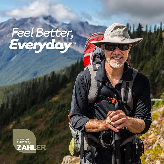 Zahler Multivitamin 50+, Iron-Free Formula + Lutein for Eye Health, 60 Capsules.