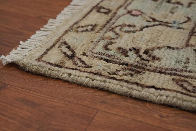 Rug Source Transitional Collection, Beige Accent Rug/Foyer Rug, Oushak Turkish Rugs (3X5)