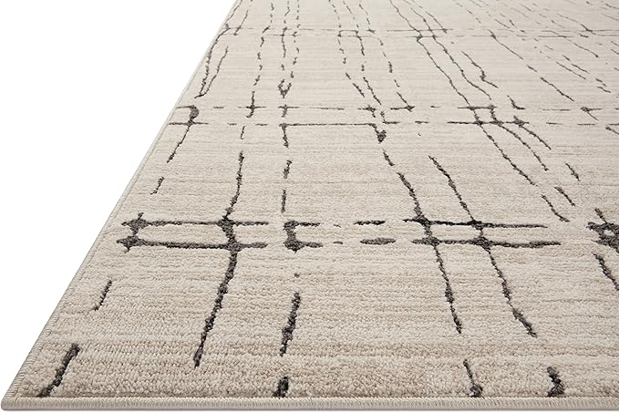 Loloi Darby Collection DAR-06 Sand/Dk. Grey 2'-7" x 8'-0" Runner Rug