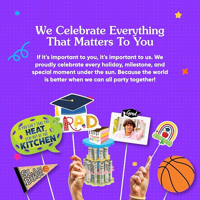 Big Dot of Happiness - But First, Wine - Wine Tasting Birthday Party Bunting Banner - Birthday Party Decorations - Happy Birthday