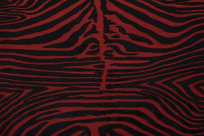 Rug Source Modern Collection 10x12 Nepalese Area Rug, Hand Knotted Red Contemporary Rug, Oriental 100% Wool Carpet for Bedroom, Living Room, Dining Room