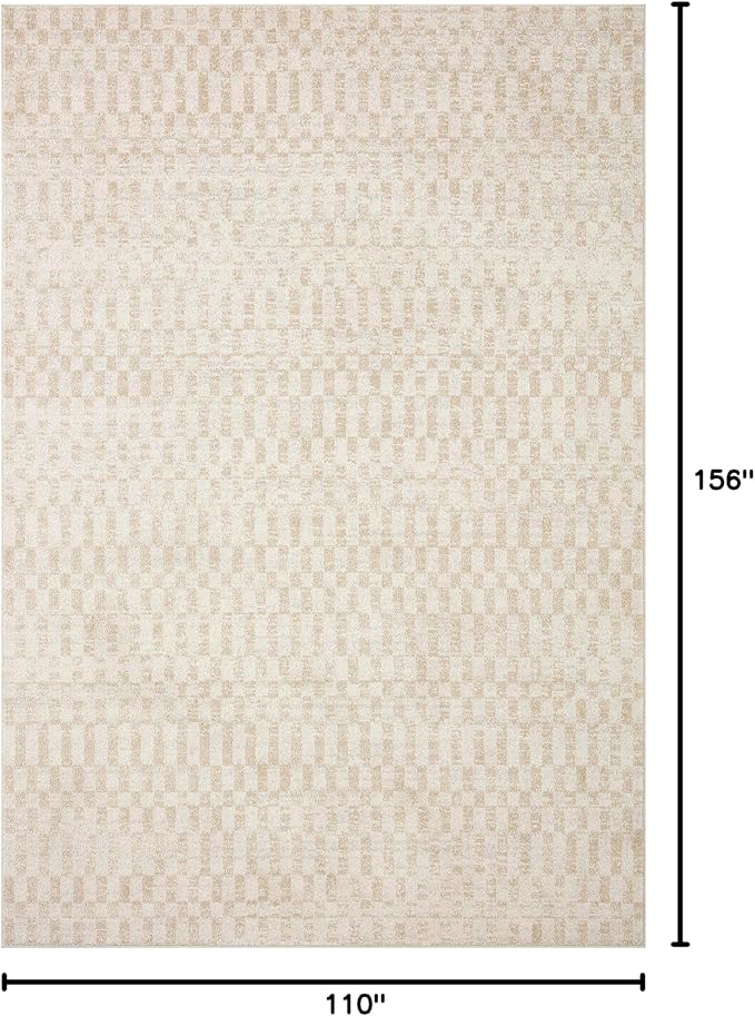 Loloi Kamala Collection KAM-05 Ivory/Natural 9'-2" x 13' Area Rug