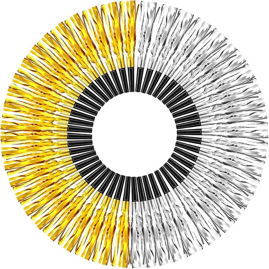 96 Pieces Gold Silver Noise Makers Glitter Noise Makers Metallic Fringed Party Blowers for Adults Birthday Graduation Sporting Events New Years Eve Party Supplies 2026