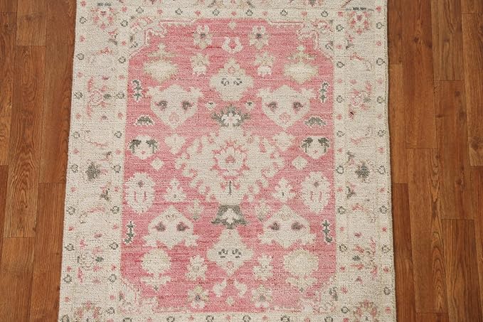 Rug Source Transitional Collection, Pink Accent Rug/Foyer Rug (3X4)