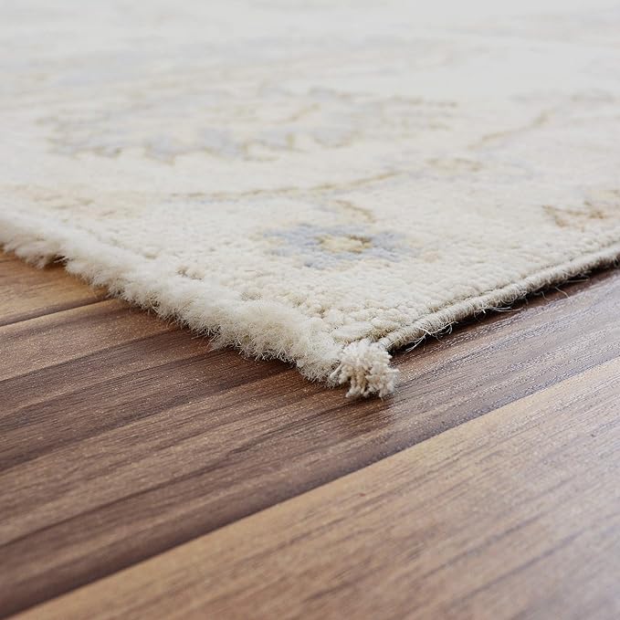 Rug Source Transitional Collection, Beige Accent Rug/Foyer Rug, Oushak Turkish Rugs (5X6)