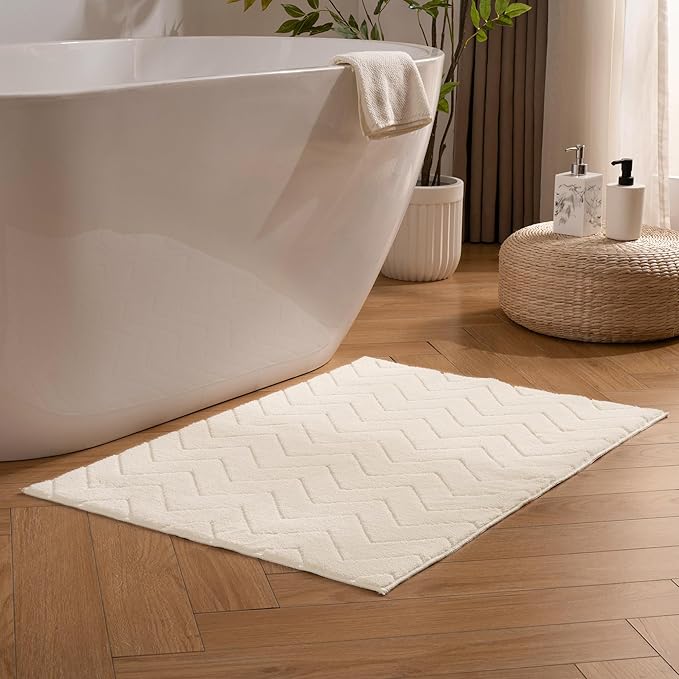 Entryway Area Rug 2X3,Washable Rugs with Non-Slip TPR Backing,Fluffy Soft Feeling,Door Mat Indoor Entrance Rug for Bedroom Hallway Kitchen Bathroom,Beige