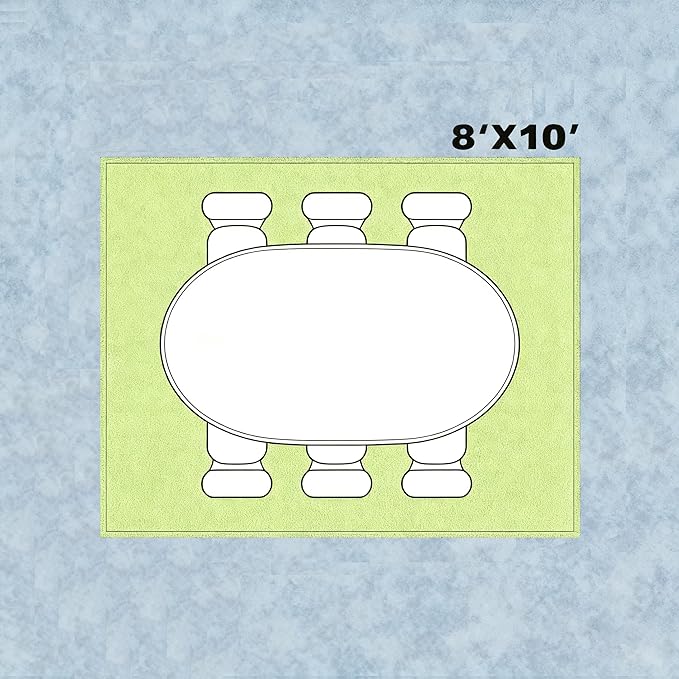 8x10 Rugs for Living Room Washable Green Area Rug Rugs for Bedroom