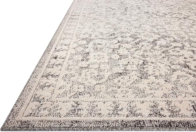 Loloi Magnolia Home by Joanna Gaines Gigi Collection GIG-01 Grey/Ivory 2'-7" x 10'-0" Runner Rug