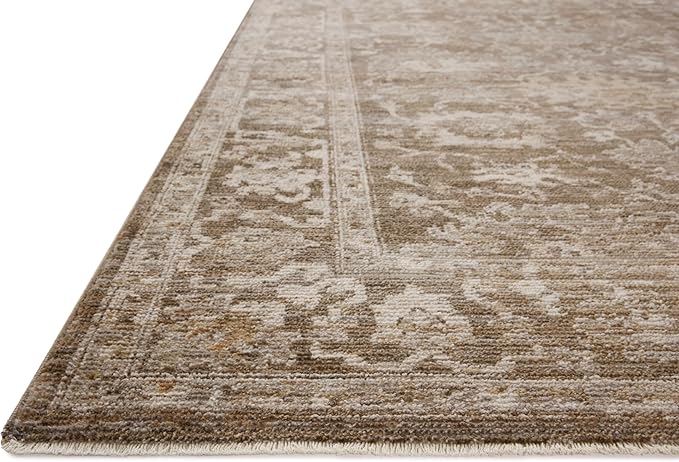 Loloi Magnolia Home by Joanna Gaines Pace Collection PAC-01 Bark/Natural 9'-6" x 9'-6" Round Area Rug