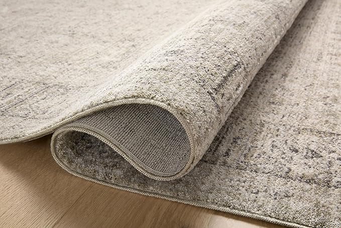 Loloi Amber Lewis Alie Collection ALE-03 Taupe/Dove 7'-10'' x 7'-10'', .13'' Pile Height, Round Area Rug