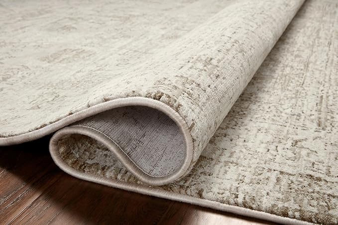 Loloi Amber Lewis Honora Collection HON-01 Ivory/Natural 2'-7" x 8'-0" Runner Rug
