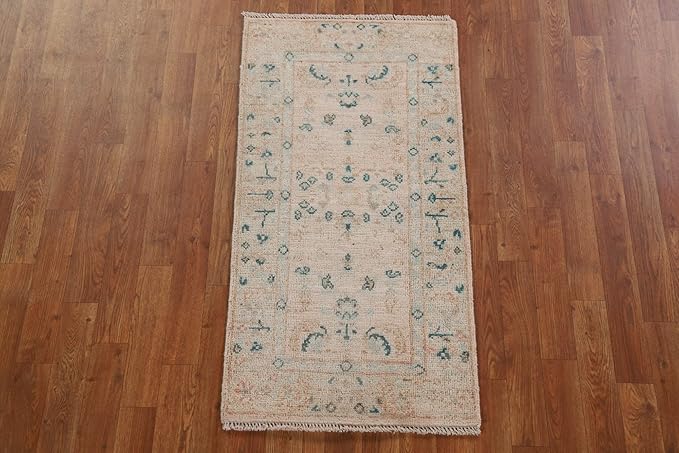 Rug Source Transitional Collection, Beige Accent Rug/Foyer Rug, Oushak Turkish Rugs (2X4)