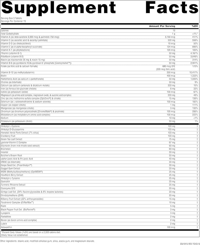 Source Naturals Women's Life Force Multiple, Daily Multivitamin & Immune Health Supplement - 45 Tablets