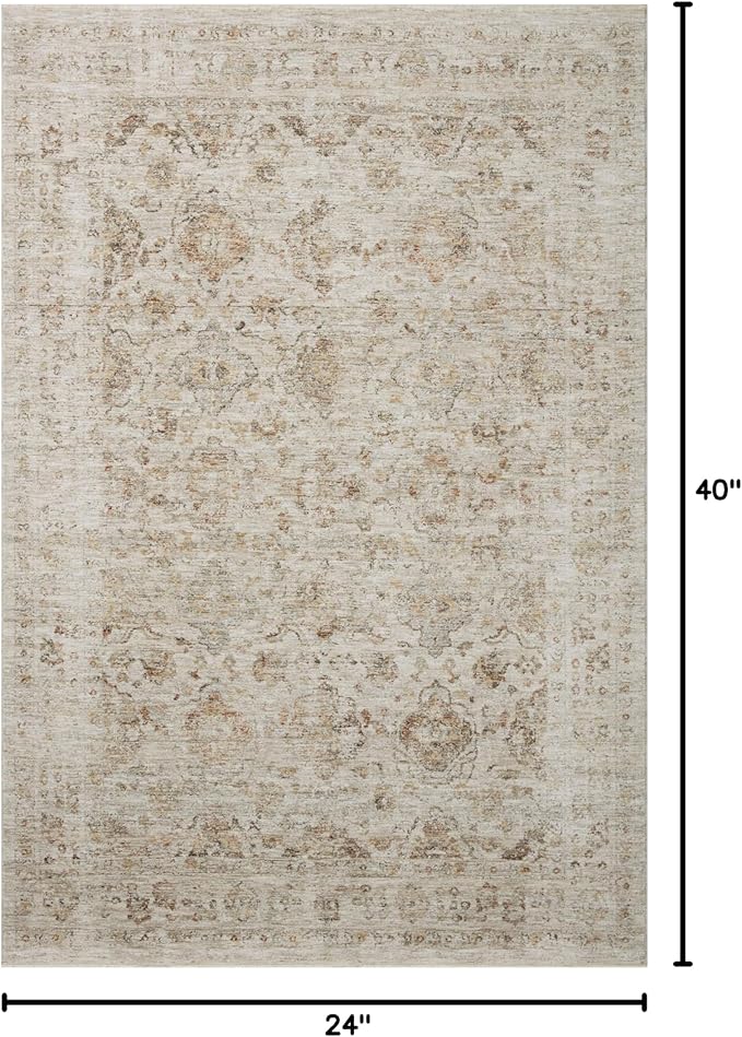 Loloi Amber Lewis Honora Collection HON-03 Beige/Spice 2'-0" x 3'-4" Accent Rug
