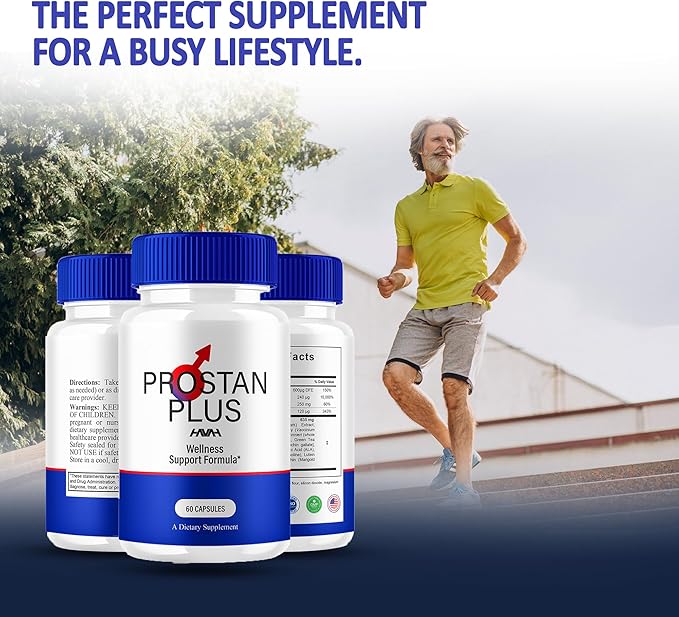(3 Pack) Prostan Plus Advanced Prostate Support Supplement ProstanPlus Capsules, Prosta Plus Maximum Strength Advanced Health & Wellness Multivitamin Formula, Prostan Plus Support Pills (180 Capsules)