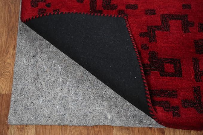 Rug Source Modern Collection, 5x8 Modern Area Rug, Hand Tufted Red Modern Rug, Oriental 100% Wool Carpet for Foyer, Entryway and Hallway
