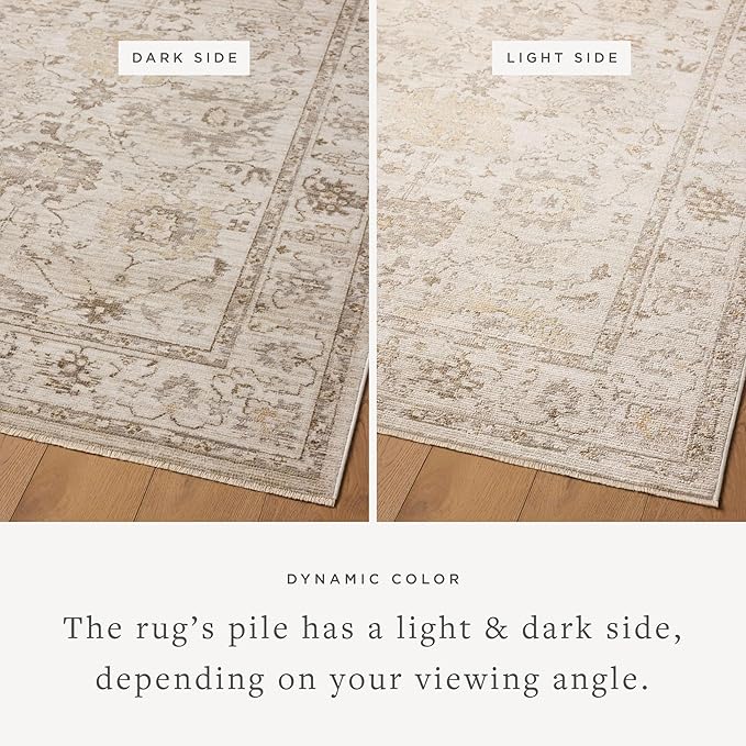 Loloi Magnolia Home by Joanna Gaines Pace Collection PAC-01 Natural/Stone 2'-3" x 3'-10" Accent Rug