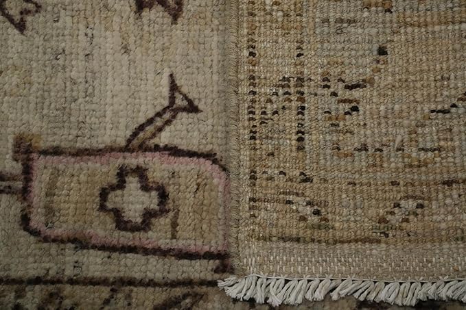 Rug Source Transitional Collection, Beige Accent Rug/Foyer Rug, Oushak Turkish Rugs (3X5)