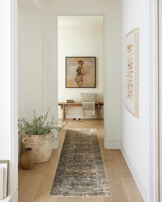 Loloi Amber Lewis Morgan Collection MOG-05 Spice/Lagoon 11'-6" x 14'-6" 38" Thick Area Rug feat. CloudPile Neutral, Room Décor, Vintage Inspired, Livingroom, Bedroom, Dining Area