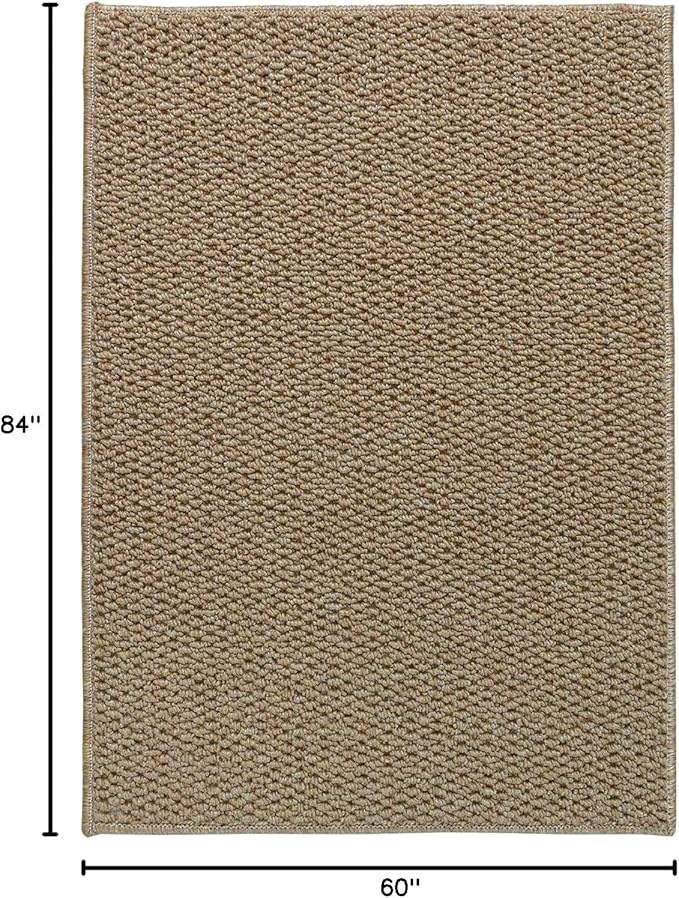 5x7 Area Rugs - Rug for Living Room, Washable Area Rugs 5x7 for Bedroom, Non-Slip Carpet for Dorm Room (Camel)