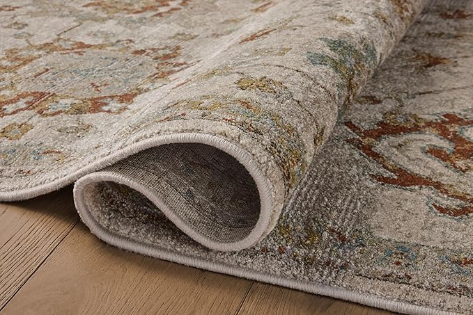 Loloi Magnolia Home by Joanna Gaines Mona Collection MOA-02 Oatmeal/Multi 2'-6" x 8'-0" Runner Rug