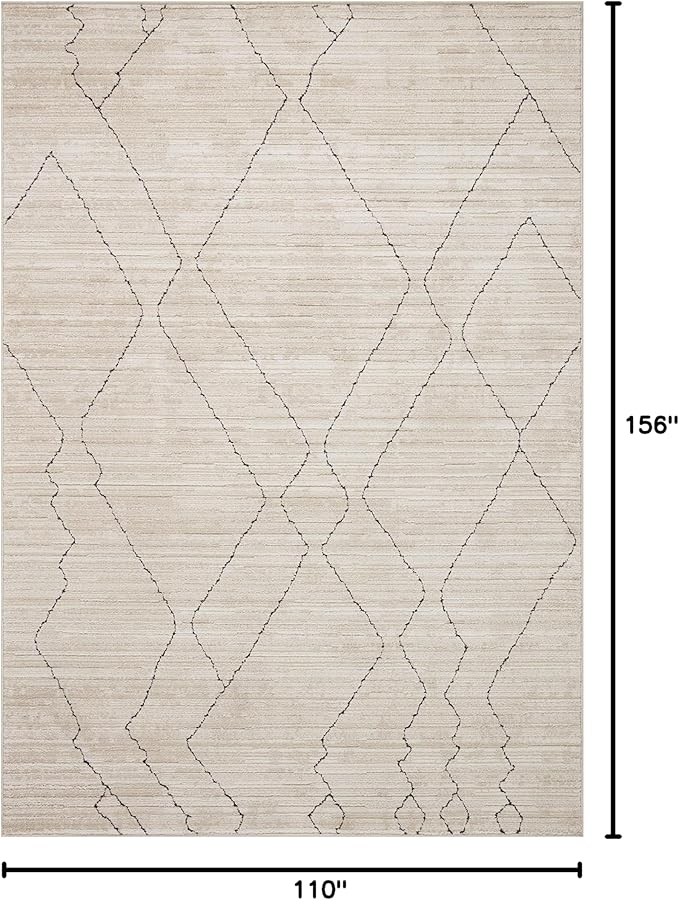 Loloi Darby Collection DAR-03 Sand/Charcoal 9'-2" x 13' Area Rug