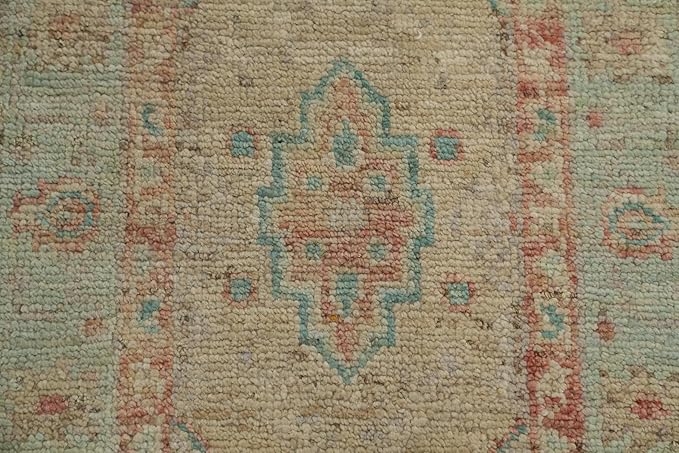 Rug Source Transitional Collection, Beige Accent Rug/Foyer Rug, Oushak Turkish Rugs (2X3)