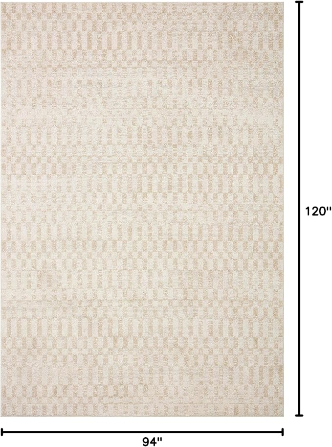 Loloi Kamala Collection KAM-05 Ivory/Natural 7'-10" x 10' Area Rug