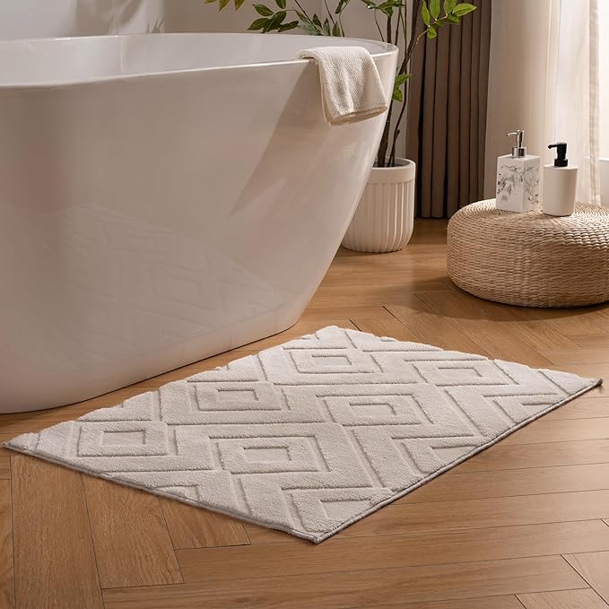 Entryway Area Rug 2X3,Washable Rugs with Non-Slip TPR Backing,Fluffy Soft Feeling,Door Mat Indoor Entrance Rug for Bedroom Hallway Kitchen Bathroom,Grey