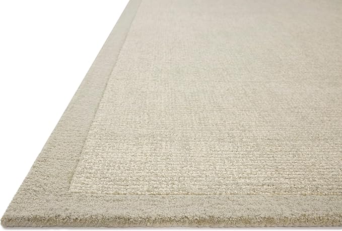 Loloi Magnolia Home by Joanna Gaines Henley Collection HNY-01 Ivory/Silver 5'-0" x 7'-6" Area Rug