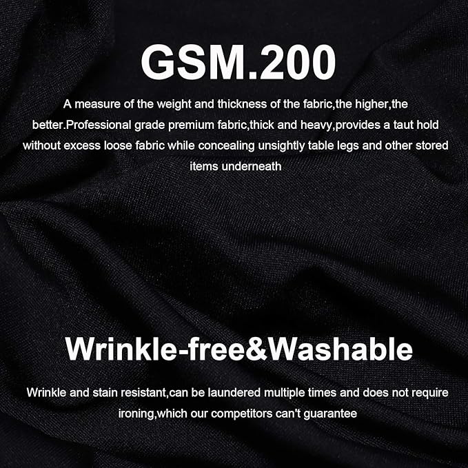 RELIANCER 2 Pack Cocktail Table Covers,36"x43" Fitted Spandex Tablecloth,Stretch Round Highboy Tables Cover,Elastic High Top Table Cloths for Outdoor Party,Wedding,Bar,Birthday,Banquet,Trade Show