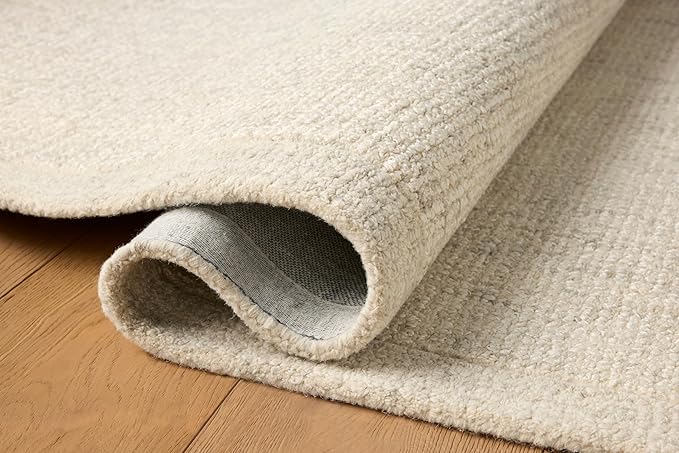 Loloi Magnolia Home by Joanna Gaines Henley Collection HNY-01 Ivory/Smoke 2'-6" x 7'-6" Runner Rug