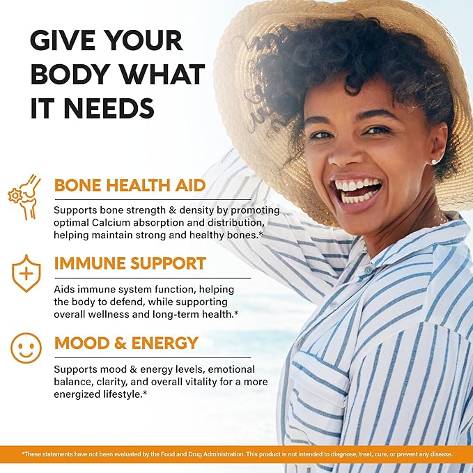 Vitamin D3 K2 - Vitamin D3 10000 iu & K2 as MK-7 120 mcg - Immune & Mood Support, for Bone & Teeth Health - with Magnesium, Zinc & Vitamin C & B12 - Highly Bioavailable - Made in USA, 240 Capsules