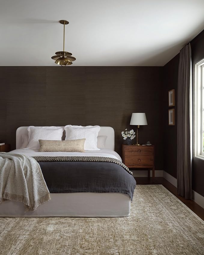 Loloi Amber Lewis Honora Collection HON-01 Khaki/Beige 9'-6" x 13' Area Rug