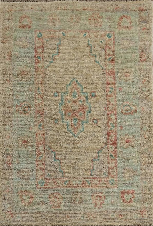 Rug Source Transitional Collection, Beige Accent Rug/Foyer Rug, Oushak Turkish Rugs (2X3)